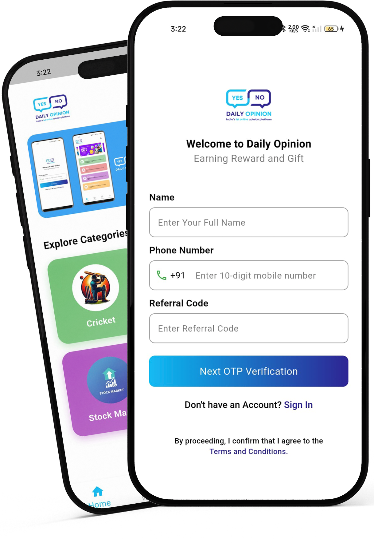Daily Opinion App in Action